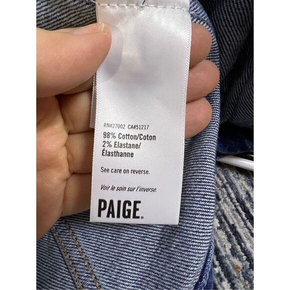 Paige Rowan Distressed Denim Jacket size XS - Picture 7 of 11